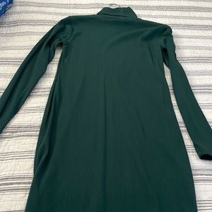 Green, long sleeve dress